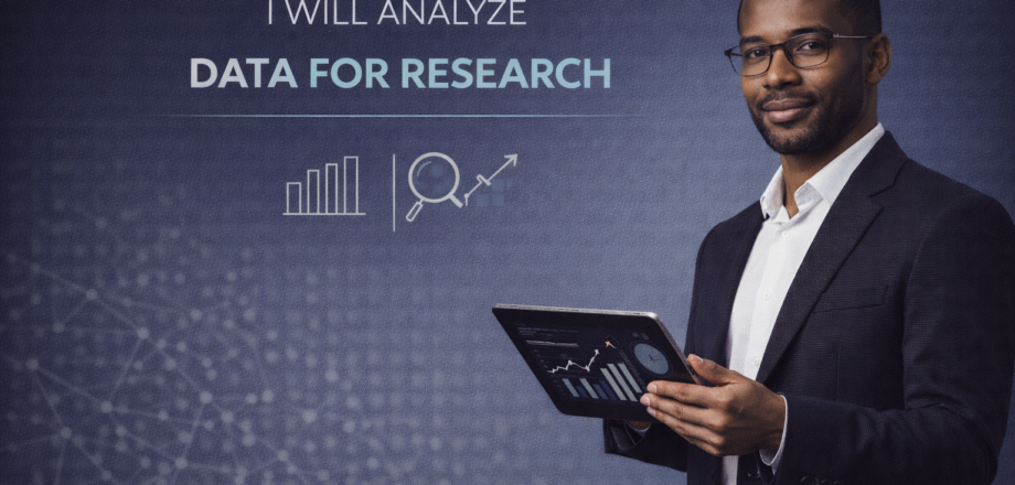 I will analyze data for research