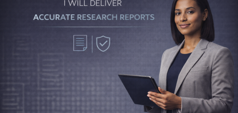 I will deliver accurate research reports3