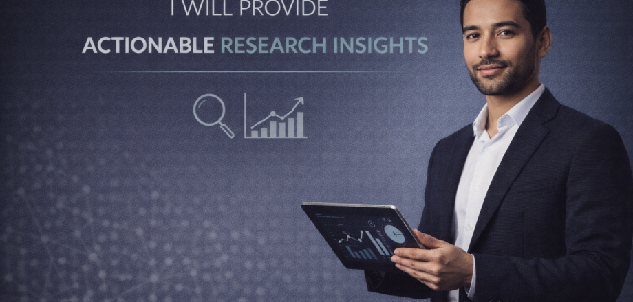 I will provide actionable research insights create image professionally