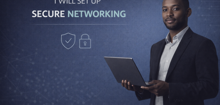 I will set up secure networking